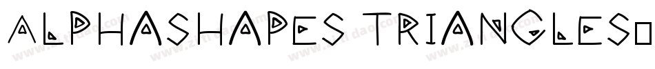 AlphaShapes triangles字体转换